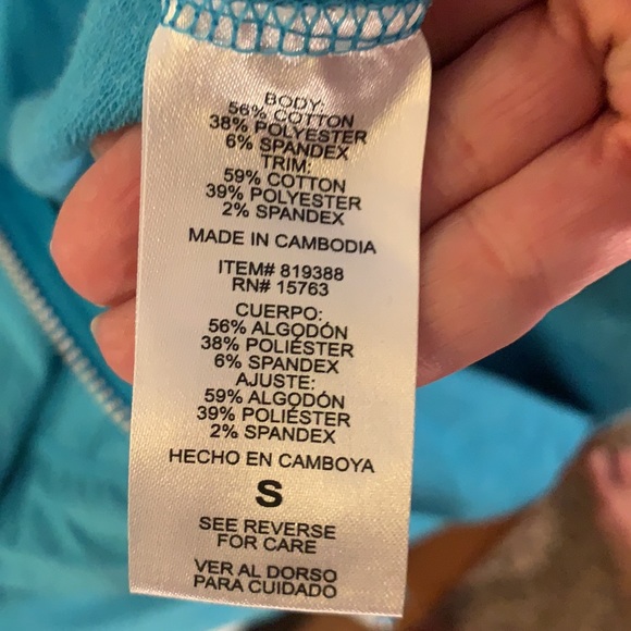 Women's Turquoise CHAMPION HOODIE SMALL - Picture 12 of 12